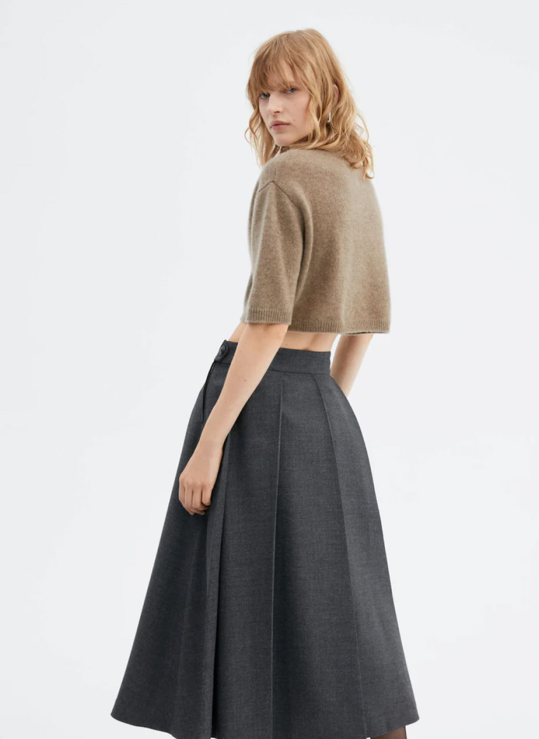 Cropped cashmere sweater - Image 2