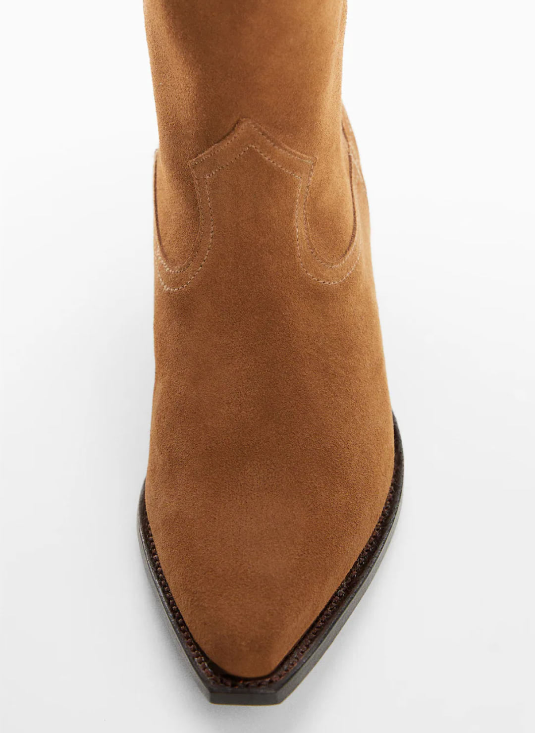 Cowboy split leather ankle boot