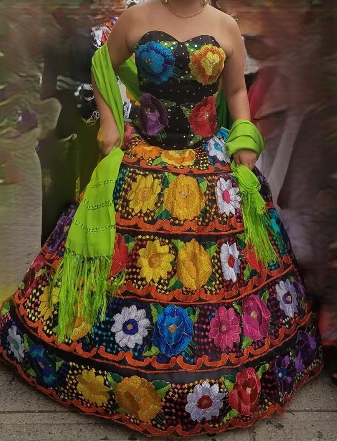 Chiapaneco Dress GALA - Corset Top