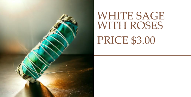 White sage with Blue Roses