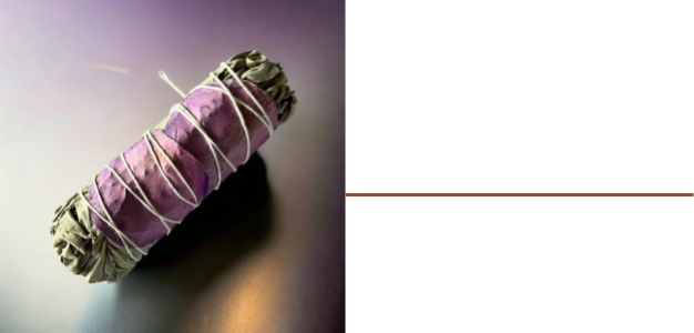 White sage with Purple Roses