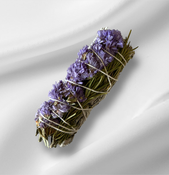 White sage with Rosemary and Purple Sinuata