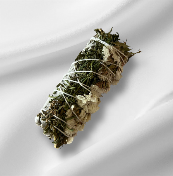 White sage with Rue and Sinuata Blanca